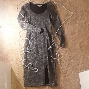 Silver sparkle J Lo Holiday dress